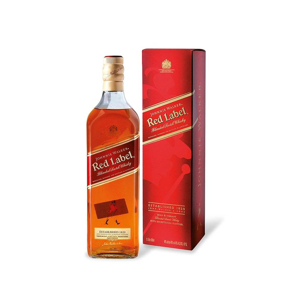 Whisky johnnie walker red label 1lt